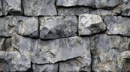 Gray rough textured stone wall background suitable for various design and architectural projects showcasing natural materials.