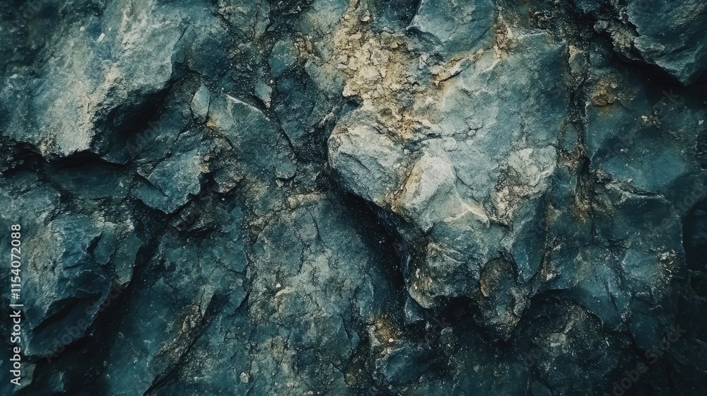 Poster closeup of rugged dark marble texture showcasing natural stone patterns and intricate details for de