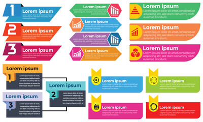 Modern Infographic slides presentation elements template. Business Process and step diagram. Data visualization timeline process infographic.