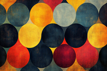 Subtle Geometric Pattern with Interwoven Lines in a Minimalist Design