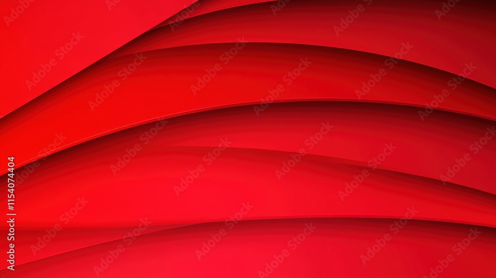 Poster abstract red waves background with smooth curves and elegant design elements
