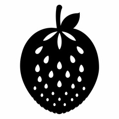 Soursop back silhouette vectorl