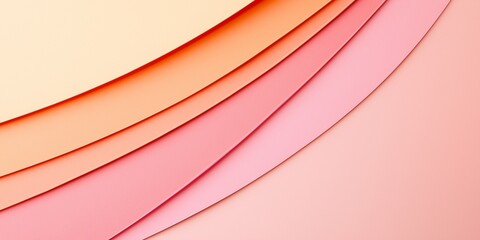Layered pastel paper sheets in warm tones