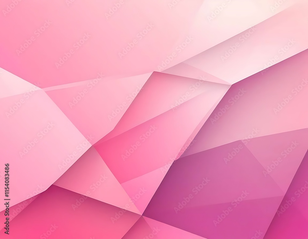Poster Abstract Pink Geometric Triangular Pattern Background
