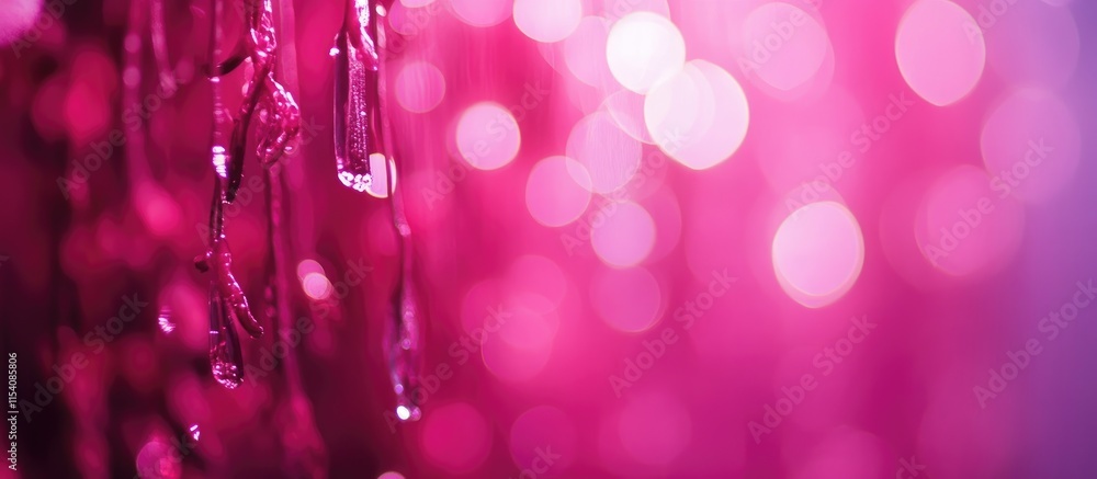 Aufkleber soft pink bokeh lights abstract backdrop for creative projects festive occasions and elegant design 