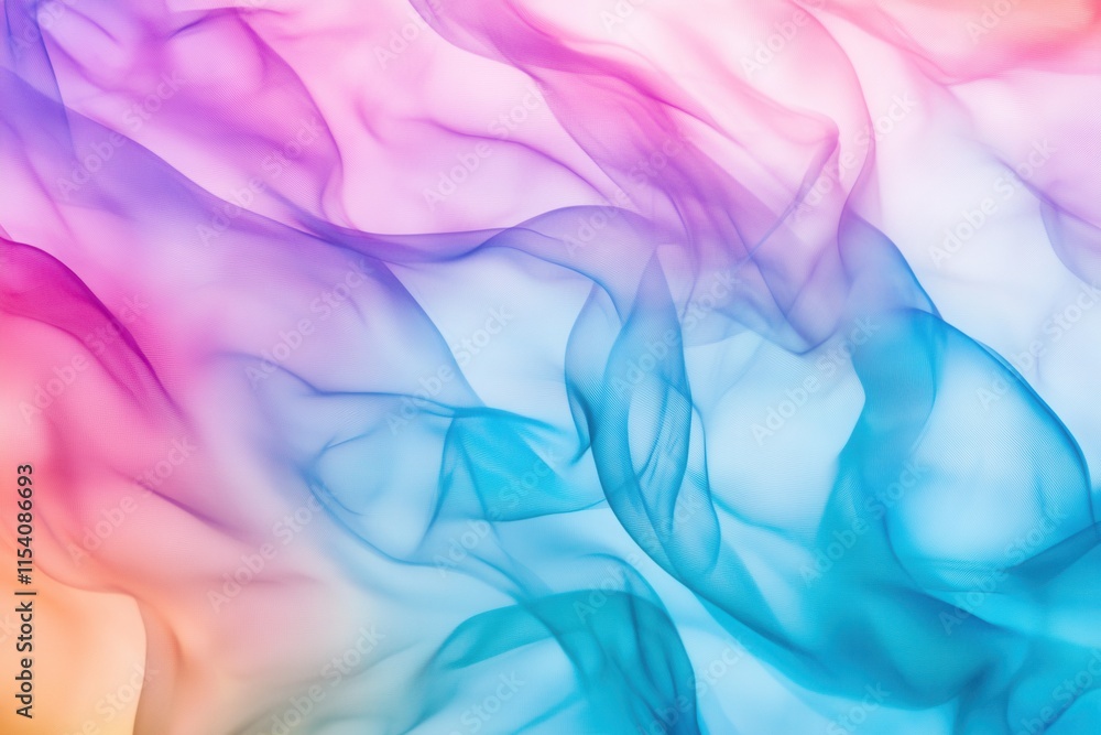 Aufkleber colorful abstract background with flowing smoke and ethereal patterns