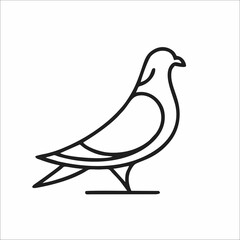 Elegant PIGEON logo symbolizing peace