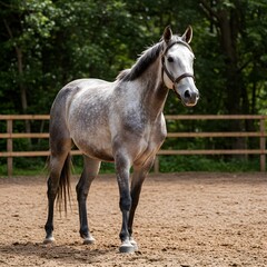 Fototapeta premium White horse