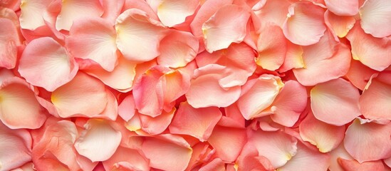 Selective focus on soft pink rose petals with adjusted tones showcasing natural beauty and romance. Ideal for floral and wedding themes.