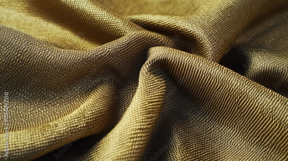 Aufkleber Gradient Olive Gold Cloth Texture Abstract Fabric Background for Design and Creative Use in Textiles and Fashion Projects