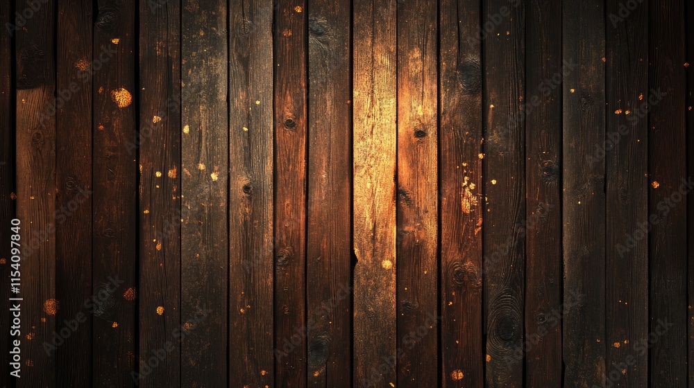 Aufkleber rustic pine wooden planks textured background with natural patterns and warm tones for design and cr