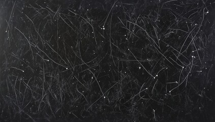 Abstract digital glitch waveforms on black background