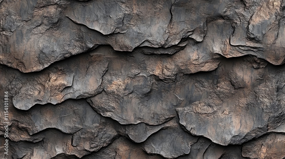 Poster textured layers of weathered pine bark forming a rustic natural background suitable for design and a