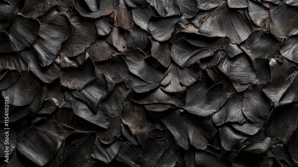 Poster dark pine bark texture with intricate layered patterns suitable for backgrounds and natural design e