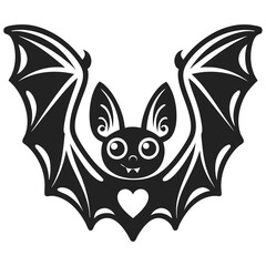 bat silhouette vector illustration