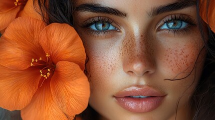 Portrait of a beautiful woman.