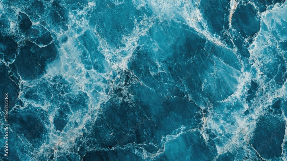 Poster blue ocean marble texture with intricate natural patterns suitable for backgrounds and design projec