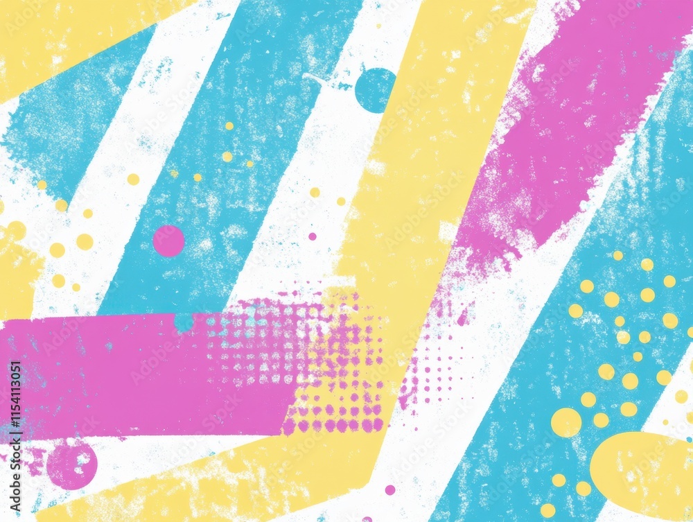 Poster colorful abstract background with vibrant geometric shapes and patterns