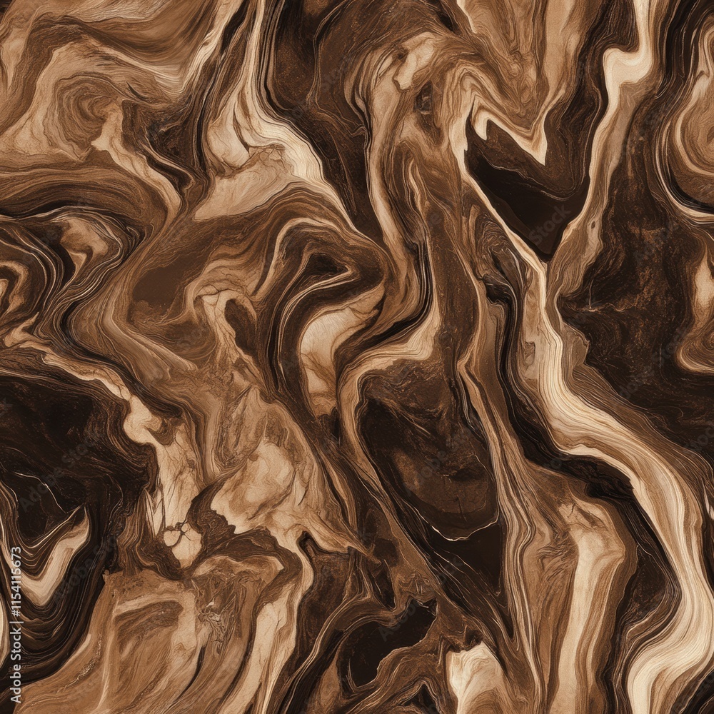 Aufkleber rich swirling patterns of brown and cream colors create a stunning abstract texture perfect for mode