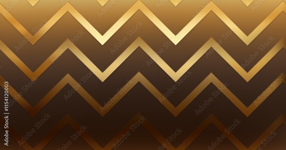 Poster a textured background featuring zigzag patterns in shades of gold and brown.