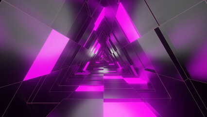 Triangle Tunnel Background 