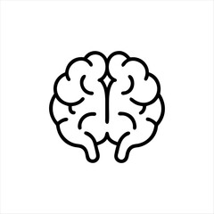 Brain Logo silhouette vector,color full logo for graphic designer 