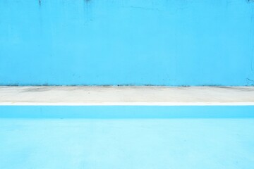 Obraz premium Bright Blue Wall and Pool Surface with Tranquil Aesthetic for Relaxation