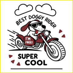 Best Doggy Rider Graphic