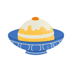 Hanukkah donut illustration