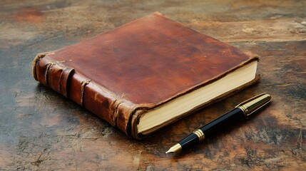 A fresh journal with a pen placed beside it on a clean desk symbolizing the start of a new chapter