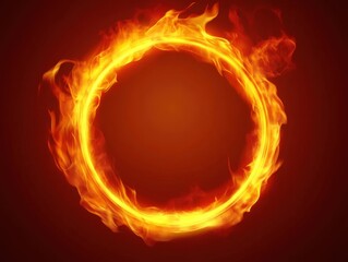 Circular Flame Design for Backgrounds and Creative Projects