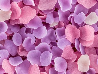 Obraz premium Colorful Petals in Soft Pastel Shades of Pink and Purple Background Texture