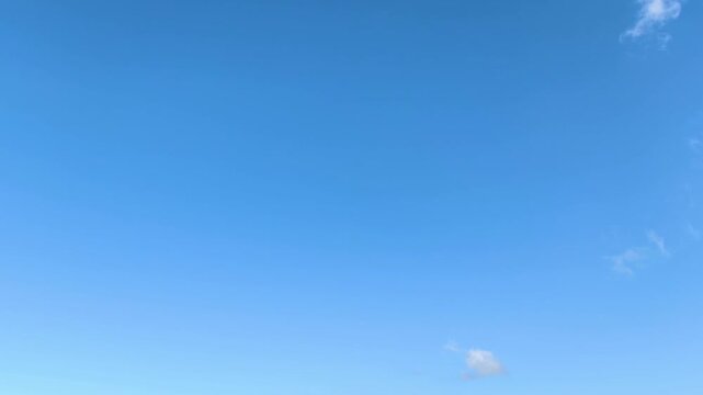 Small and fragile clouds in the sky in the morning