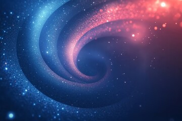 Fototapeta premium Swirling Cosmic Colors Create a Stunning Visual of Stars and Light in a Galaxy-Like Formation in the Night Sky