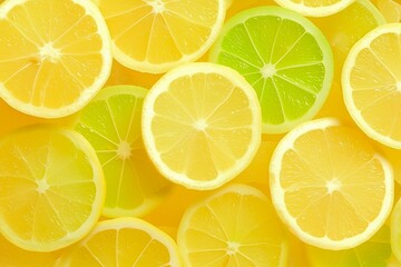 Lemon slices backdrop