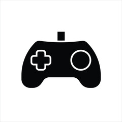 game icon. joystick. Game controller. Game console. Game board icon. Video game controller. Solid design style. Vector Illustration