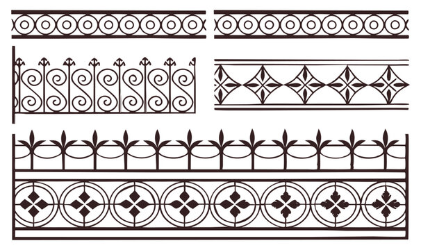 wrought iron fence with iron