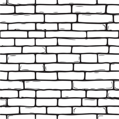 Brick Wall Stylized Vector Illustration Graphic