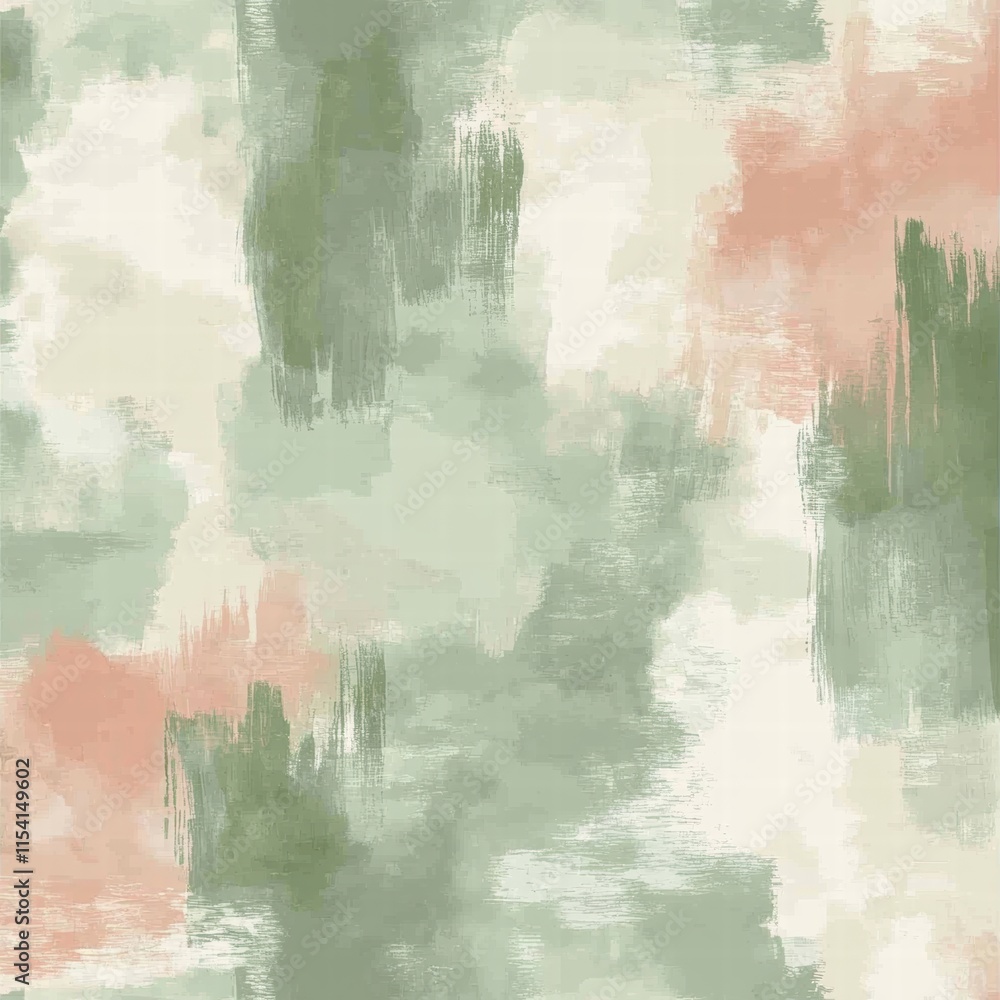 Poster soft abstract design featuring muted colors and gentle brush strokes for calming decor or background