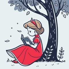 Cute Little Princess Wearing a Flowing Pink Dress