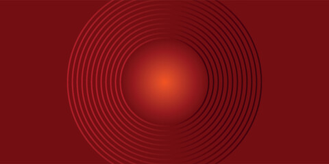 Red abstract background. Dynamic shapes