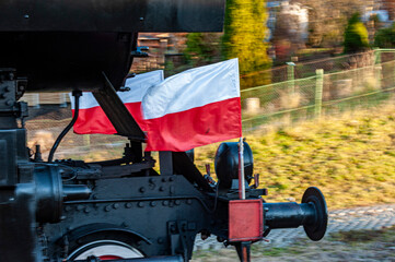 Stary pociąg, stacja kolejowa Krynica Zdrój