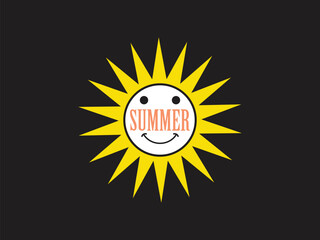 Summer smiley sunshine tee motivational sunlight vibes