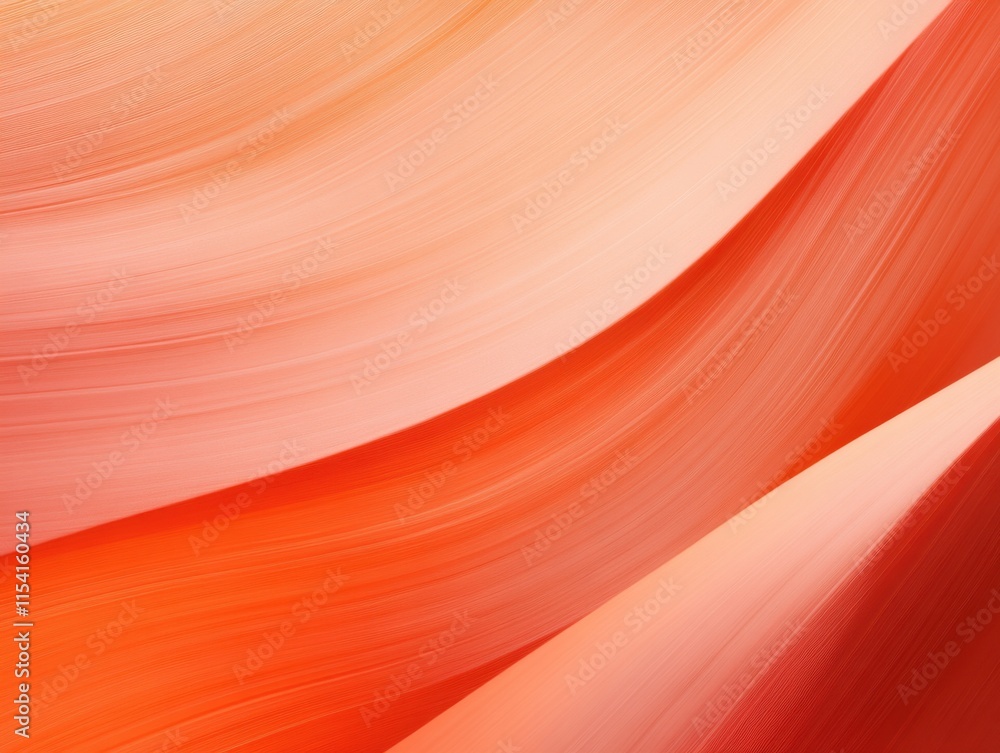 Poster abstract swirl of soft orange and pink colors creating a serene background