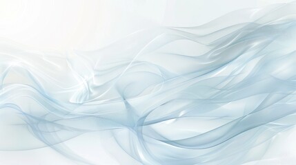 Abstract flowing waves in soft blue tones, creating a serene and calming visual effect.