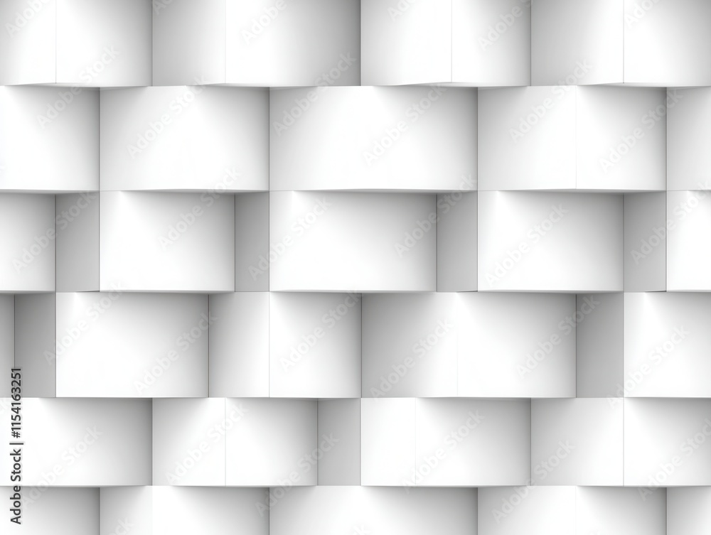 Aufkleber textured white background with geometric pattern and soft lighting effects
