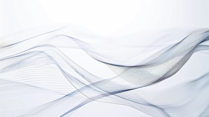 Abstract flowing lines create a sense of movement and tranquility in a light background.