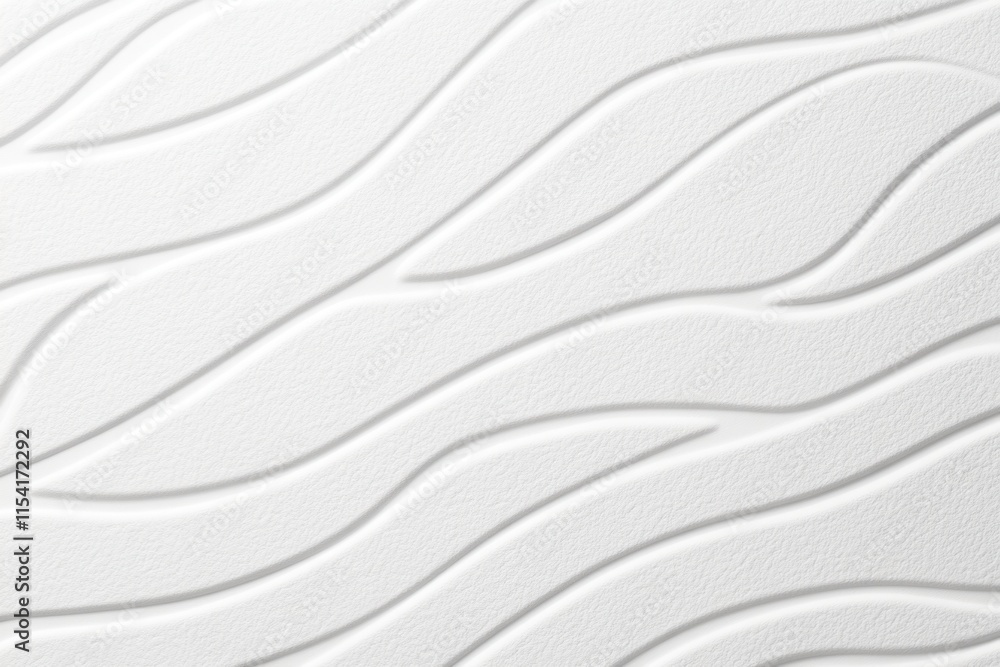 Poster abstract white wall texture with flowing wave pattern for background use