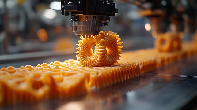 Robotic 3D Printing of Intricate Pasta Shapes