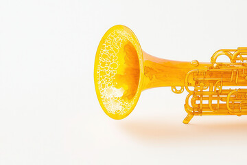 Obraz premium Glowing contrabassoon in watercolor style with intricate details isolated design on white background